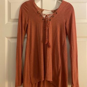 Rose pink blouse with details